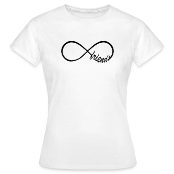 Friends Infinity Swag - Frauen T-Shirt - Weiß - Vorne - AI Model Female 172 dark (172cm)