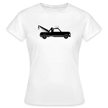Abschleppwagen - Frauen T-Shirt - Weiß - Vorne - AI Model Female 172 dark (172cm)