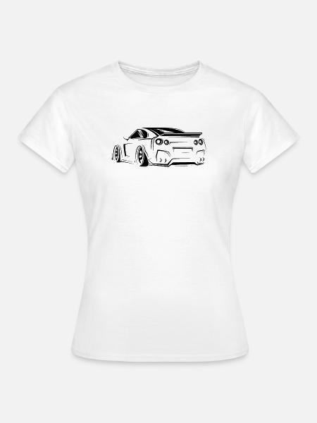 gtr Rennen Symbol Auto Tuner Legende Klassiker - Frauen T-Shirt - Weiß