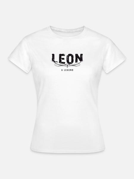 LEON A LEGEND - Frauen T-Shirt - Weiß