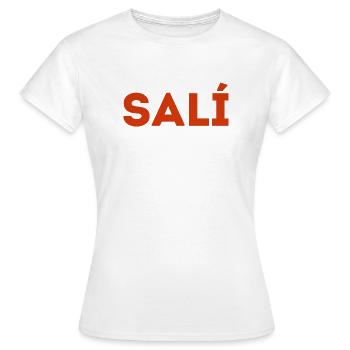 Salí company logo - Women's T-Shirt - white - Front - AI Model Female 172 dark (172cm)