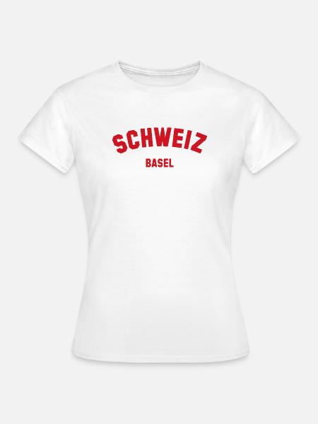 BASEL Switzerland Schweiz - Frauen T-Shirt - Weiß