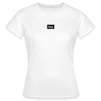 Tuer. Simple, drôle. Adolescents - T-shirt Femme - blanc - Devant - AI Model Female 172 dark (172cm)
