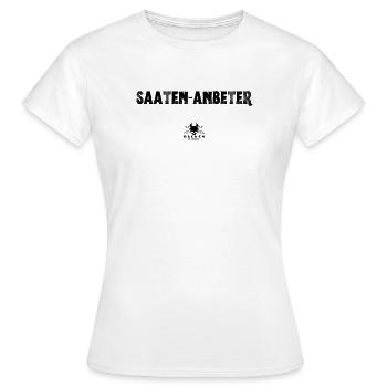 Saaten-Anbeter - für alle Brot-Freunde - Frauen T-Shirt - Weiß - Vorne - AI Model Female 172 dark (172cm)