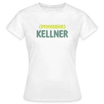kellner - Frauen T-Shirt - Weiß - Vorne - AI Model Female 172 dark (172cm)