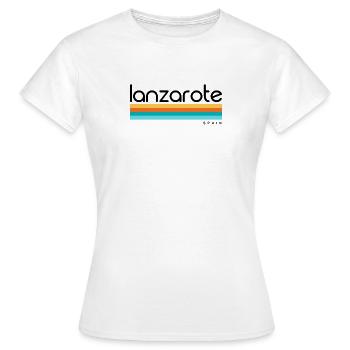 Lanzarote - Espagne - Espagne - Espagne - Îles Canaries - T-shirt Femme - blanc - Devant - AI Model Female 172 dark (172cm)