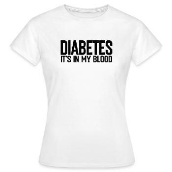 diabetes - Women's T-Shirt - white - Front - AI Model Female 172 dark (172cm)