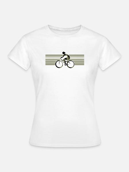 Radfahrer - Frauen T-Shirt - Weiß