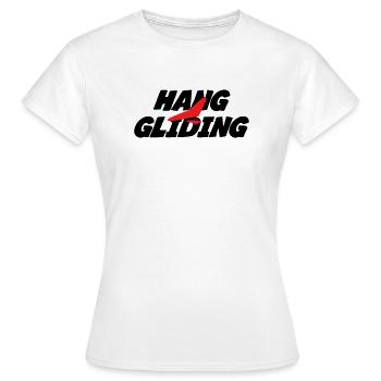 Intensive rote Drachenfliegergrafik - Frauen T-Shirt - Weiß - Vorne - AI Model Female 172 dark (172cm)