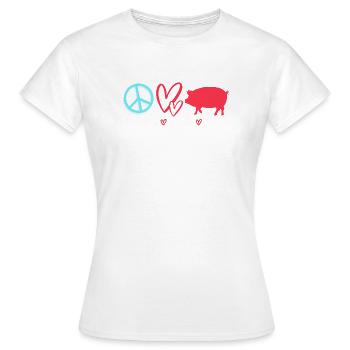 Éleveurs d’élevage Bétail - T-shirt Femme - blanc - Devant - AI Model Female 172 dark (172cm)