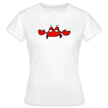 indifferent crab - Women's T-Shirt - white - Front - AI Model Female 172 dark (172cm)