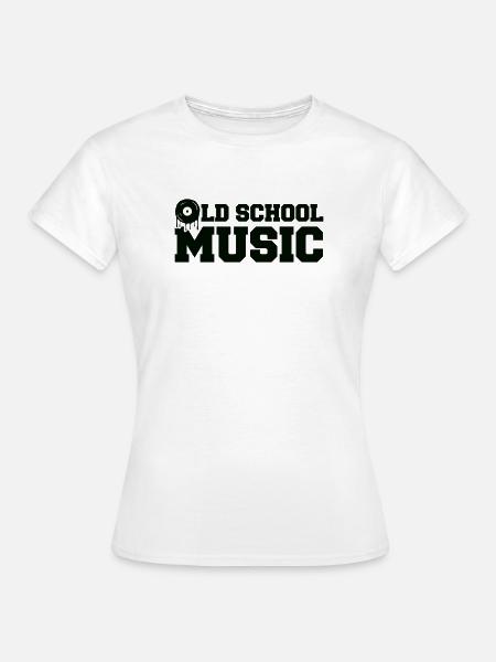 Old School Music Graffiti - Frauen T-Shirt - Weiß