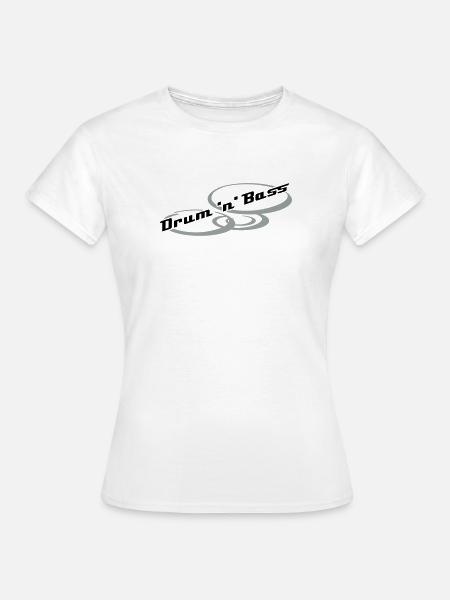Drum 'n' Bass Design - Frauen T-Shirt - Weiß