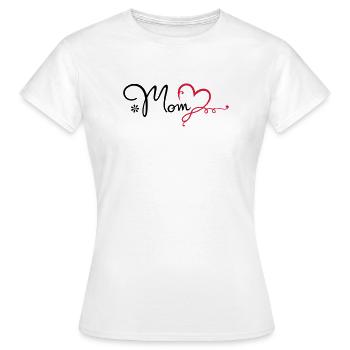 Maman d'amour cadeau fête des mères maman - T-shirt Femme - blanc - Devant - AI Model Female 172 dark (172cm)