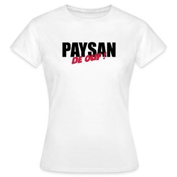 Paysan de ouf ! - T-shirt Femme - blanc - Devant - AI Model Female 172 dark (172cm)
