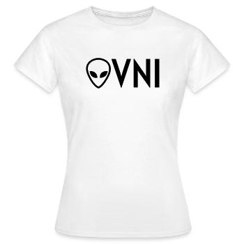 Ufo Alien Raum außerirdisches Aussenseiter - Frauen T-Shirt - Weiß - Vorne - AI Model Female 172 dark (172cm)