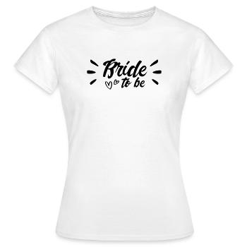 La mariée sera une poule de fiançailles claquante - T-shirt Femme - blanc - Devant - AI Model Female 172 dark (172cm)