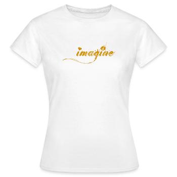 IMAGINE - Women's T-Shirt - white - Front - AI Model Female 172 dark (172cm)