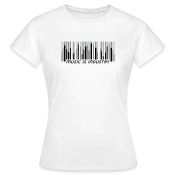 La musique, c’est l’industrie - T-shirt Femme - blanc - Devant - AI Model Female 172 dark (172cm)