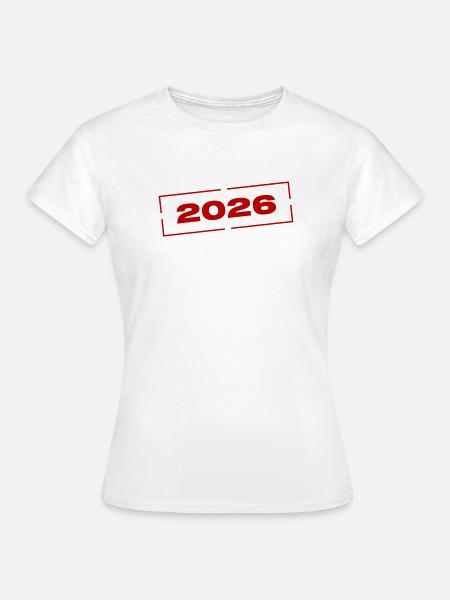 2026 Stempel - Frauen T-Shirt - Weiß
