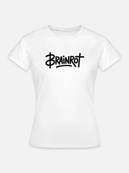 Brainrot – Lustige Gen-Alpha-Memes - Frauen T-Shirt - Weiß