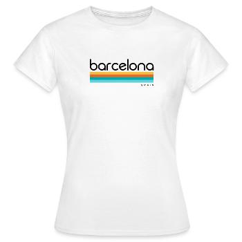 Barcelone - Espagne - Espagne - Espagne - T-shirt Femme - blanc - Devant - AI Model Female 172 dark (172cm)