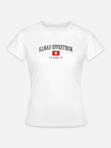Illnau-Effretikon Schweizer Flaggenemblem - Frauen T-Shirt - Weiß