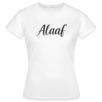 Costume de carnaval d’Alaaf - Costume préféré Cologne d’Alaaf - T-shirt Femme - blanc - Devant - AI Model Female 172 dark (172cm)