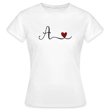 A - T-shirt Femme - blanc - Devant - AI Model Female 172 dark (172cm)