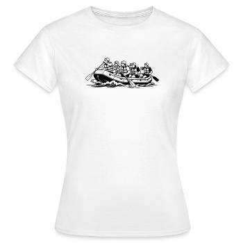 Rafting - Frauen T-Shirt - Weiß - Vorne - AI Model Female 172 dark (172cm)