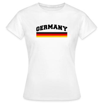 Pavillon allemand Allemagne - T-shirt Femme - blanc - Devant - AI Model Female 172 dark (172cm)