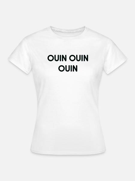 Quin Quin Monochrome Echo - Frauen T-Shirt - Weiß