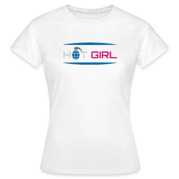 Heißes Mädchen-Bösewicht-Attitüde - Frauen T-Shirt - Weiß - Vorne - AI Model Female 172 dark (172cm)