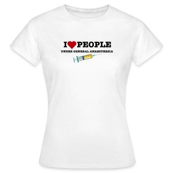 Drôle d’anesthésiste Anesthésiste Cadeau pour le Médecin - T-shirt Femme - blanc - Devant - AI Model Female 172 dark (172cm)