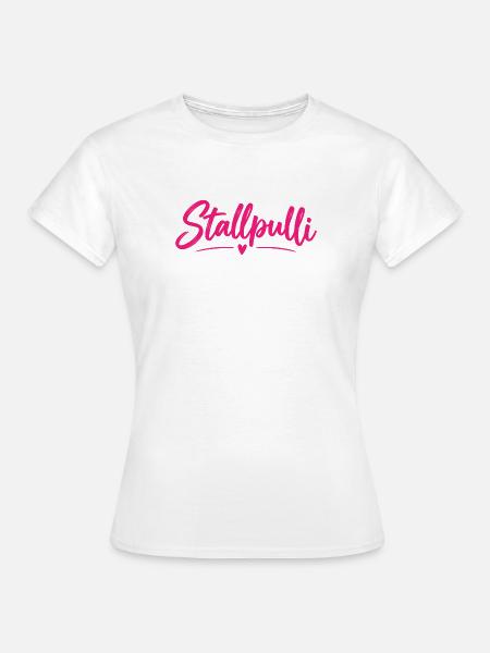 Stallpulli - Pferd - Reiterin - Stall - Pullover - Frauen T-Shirt - Weiß