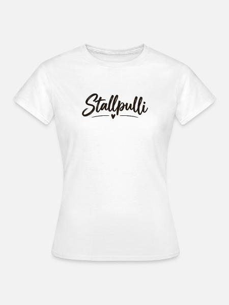 Stallpulli - Pferd - Reiterin - Stall - Pullover - Frauen T-Shirt - Weiß