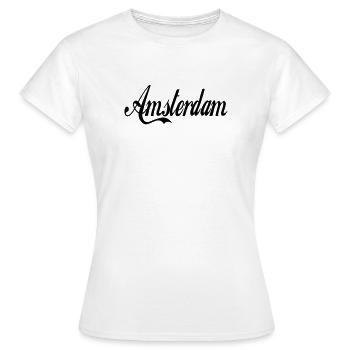 Amsterdam - Women's T-Shirt - white - Front - AI Model Female 172 dark (172cm)