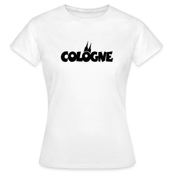 Cologne Cathédrale de Cologne Cologne - T-shirt Femme - blanc - Devant - AI Model Female 172 dark (172cm)