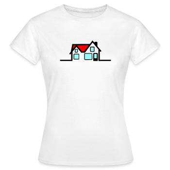 House - Women's T-Shirt - white - Front - AI Model Female 172 dark (172cm)