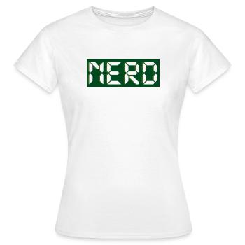 Nerd - Women's T-Shirt - white - Front - AI Model Female 172 dark (172cm)