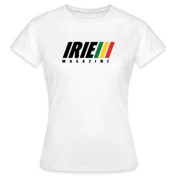 IRIE Magazine Reggae Rasta Roots Musique Culture - T-shirt Femme - blanc - Devant - AI Model Female 172 dark (172cm)