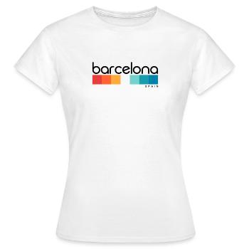 Barcelone - Espagne - Espagne - Espagne - T-shirt Femme - blanc - Devant - AI Model Female 172 dark (172cm)