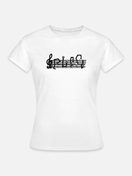 GIB DIE NOTE - Frauen T-Shirt - Weiß