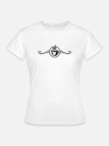 kaffee symbol coffee - Frauen T-Shirt - Weiß