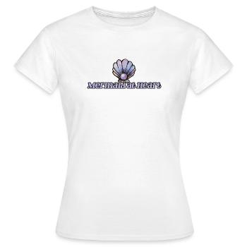 Mermaid at Heart Shell Emblem - Women's T-Shirt - white - Front - AI Model Female 172 dark (172cm)
