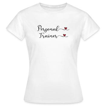 entraîneur personnel - T-shirt Femme - blanc - Devant - AI Model Female 172 dark (172cm)