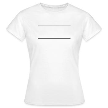 Line Dash Icon - Women's T-Shirt - white - Front - AI Model Female 172 dark (172cm)