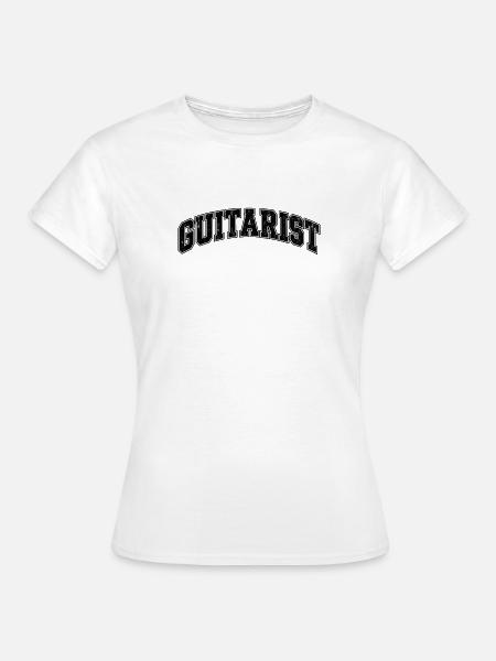 Gitarist Sternenbogen - Frauen T-Shirt - Weiß