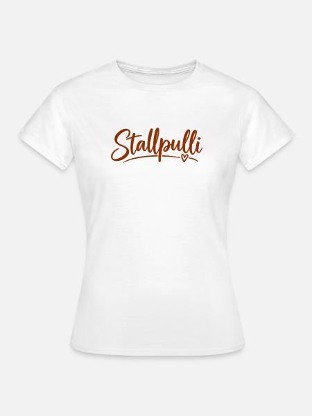 Stallpulli - Pferd - Reiterin - Stall - Pullover - Frauen T-Shirt - Weiß