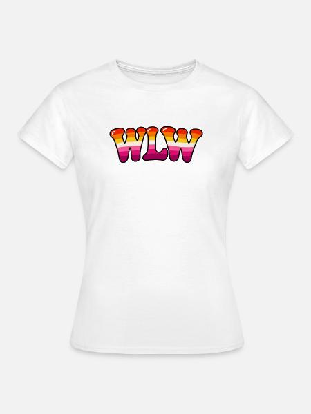 WLW Lesbian Pride Rainbow – LGBTQ+ - Frauen T-Shirt - Weiß